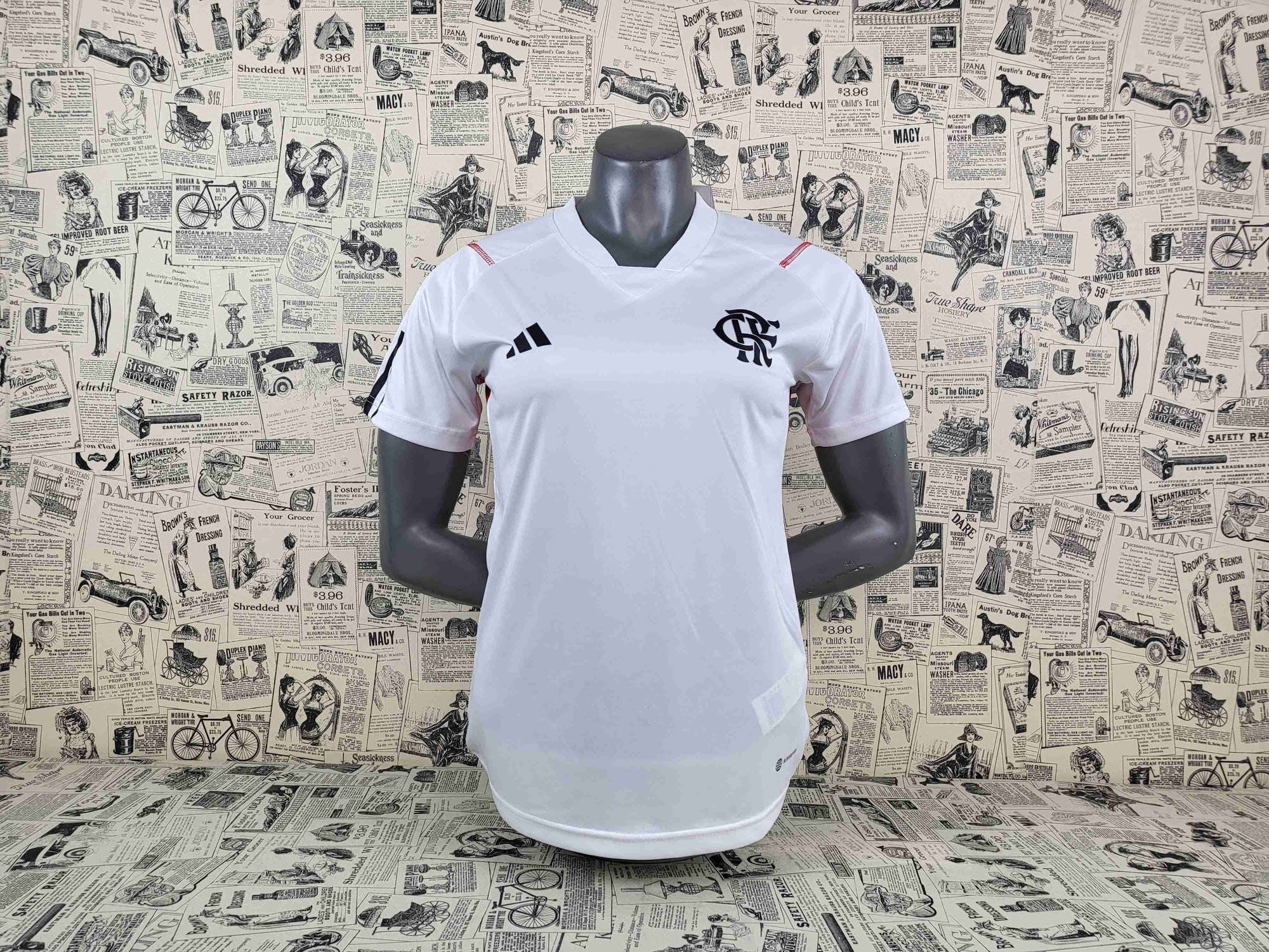 Camisa Feminina Flamengo Branco 23/24 (Versão Torcedor) | EDIÇÃO ESPECIAL
