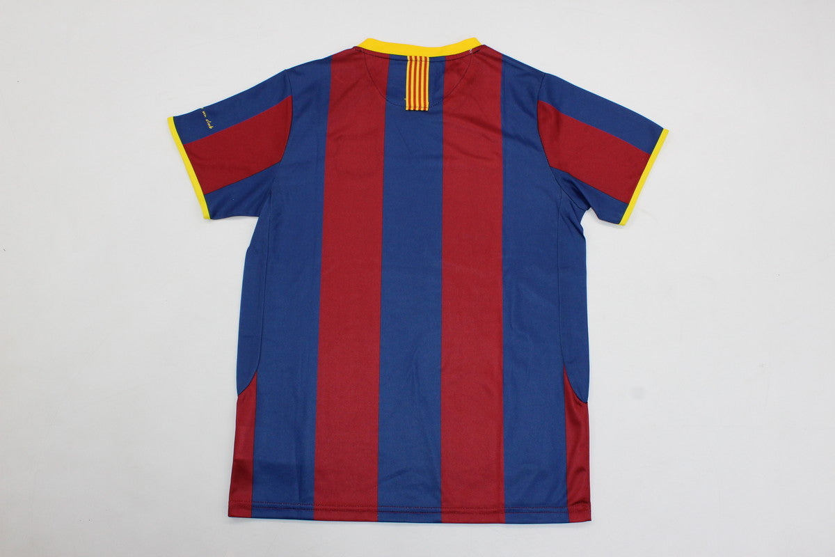 Kit Barcelona Home Conjunto Infantil 10/11 (Versão Retrô)