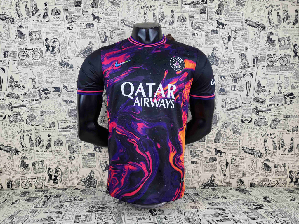 Camisa Paris Saint-Germain "Purple Flame" 23/24 (Versão Jogador) | EDIÇÃO ESPECIAL
