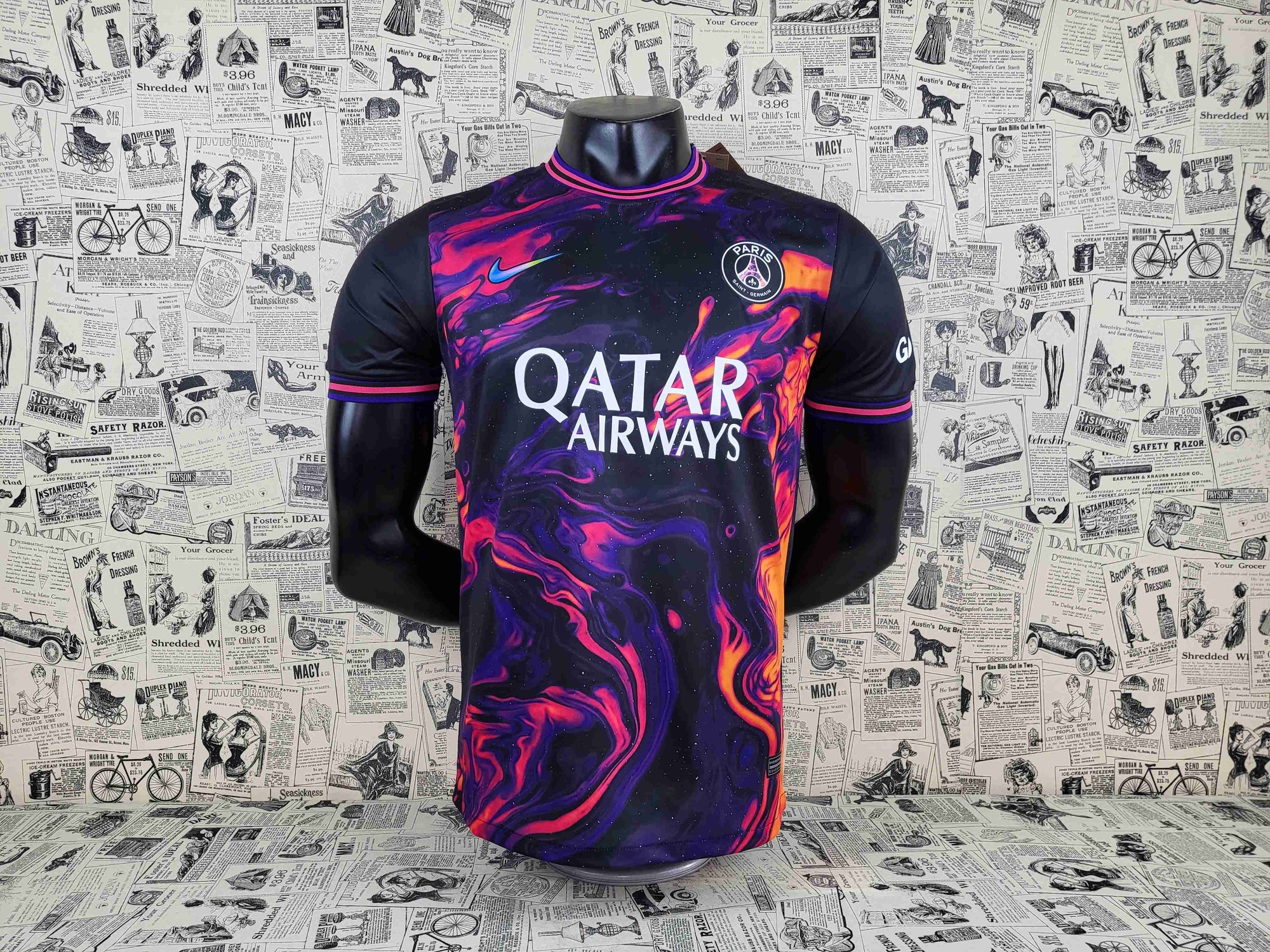 Camisa Paris Saint-Germain "Purple Flame" 23/24 (Versão Jogador) | EDIÇÃO ESPECIAL