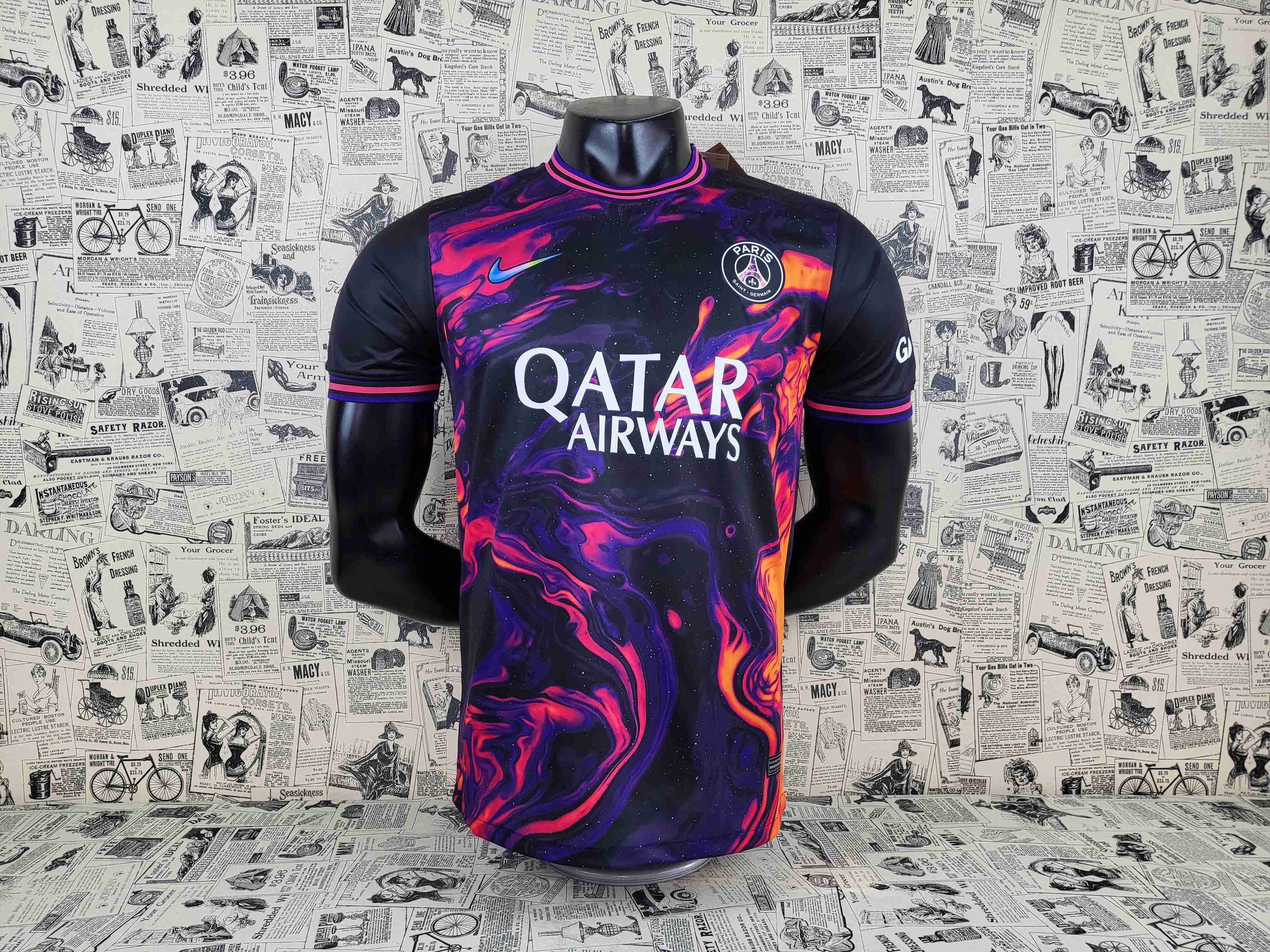 Camisa Paris Saint-Germain "Purple Flame" 23/24 (Versão Jogador) | EDIÇÃO ESPECIAL