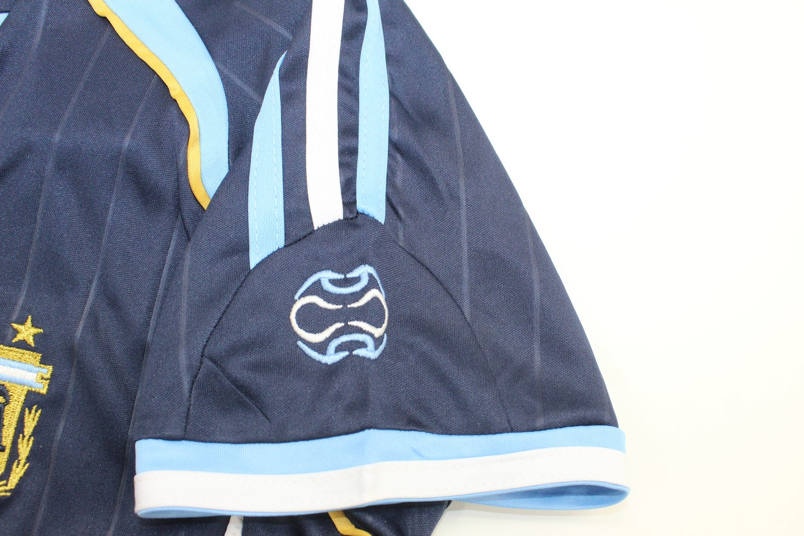 Kit Seleção Argentina Away 2006 Conjunto Infantil (Versão Retrô)