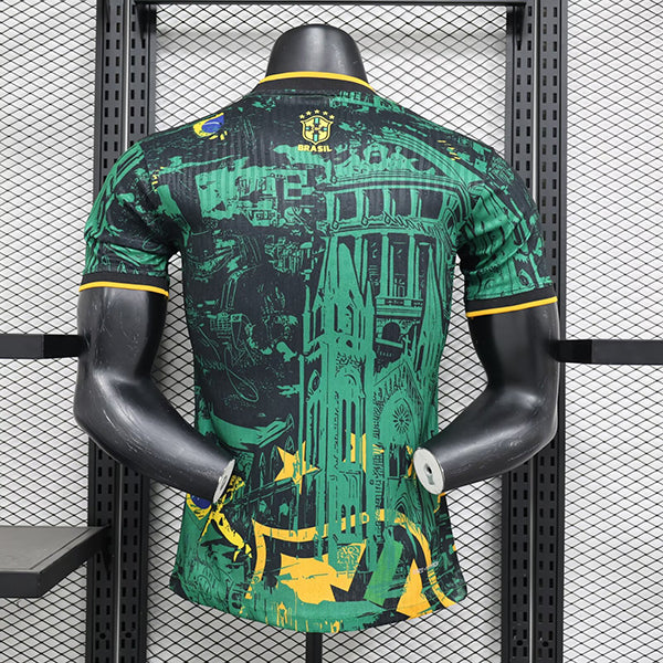 Camisa Seleção do Brasil "Green Concept Art" (Versão Jogador) | EDIÇÃO ESPECIAL