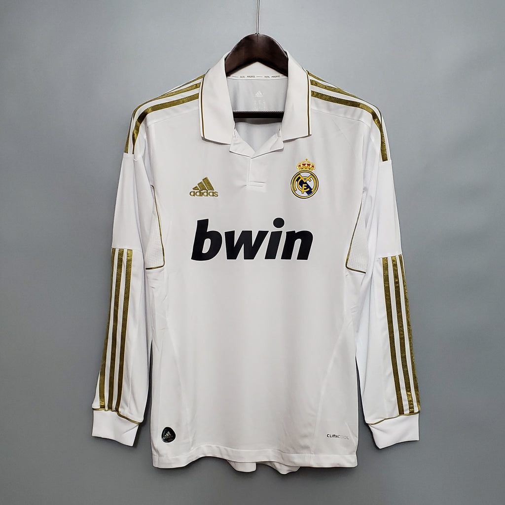 Camisa Real Madrid Home 11/12 (Versão Manga Longa Retrô)