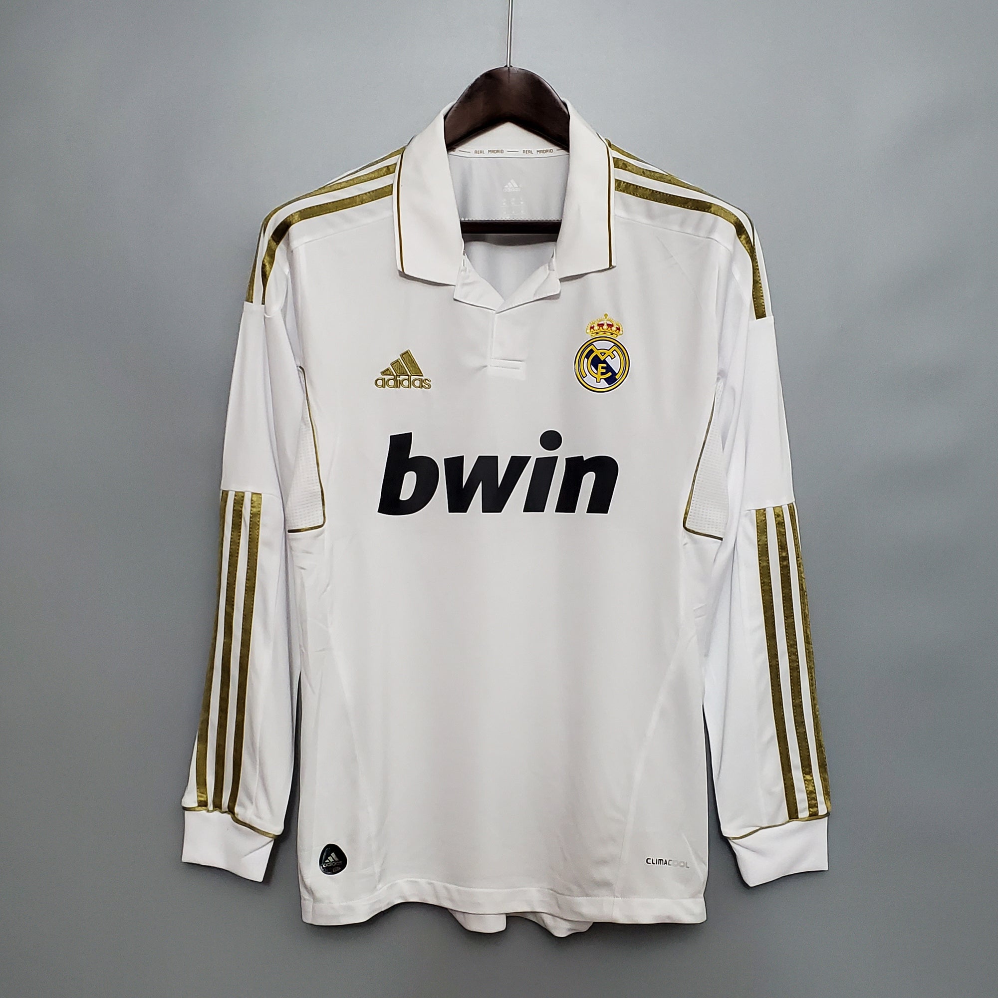 Camisa Real Madrid Home 11/12 (Versão Manga Longa Retrô)