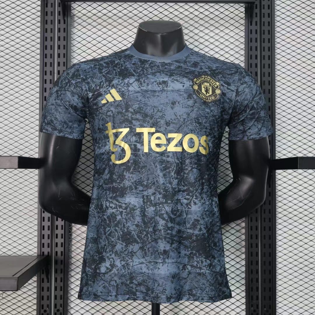 Camisa Manchester United "Black-Gold" (Versão Jogador) | EDIÇÃO ESPECIAL