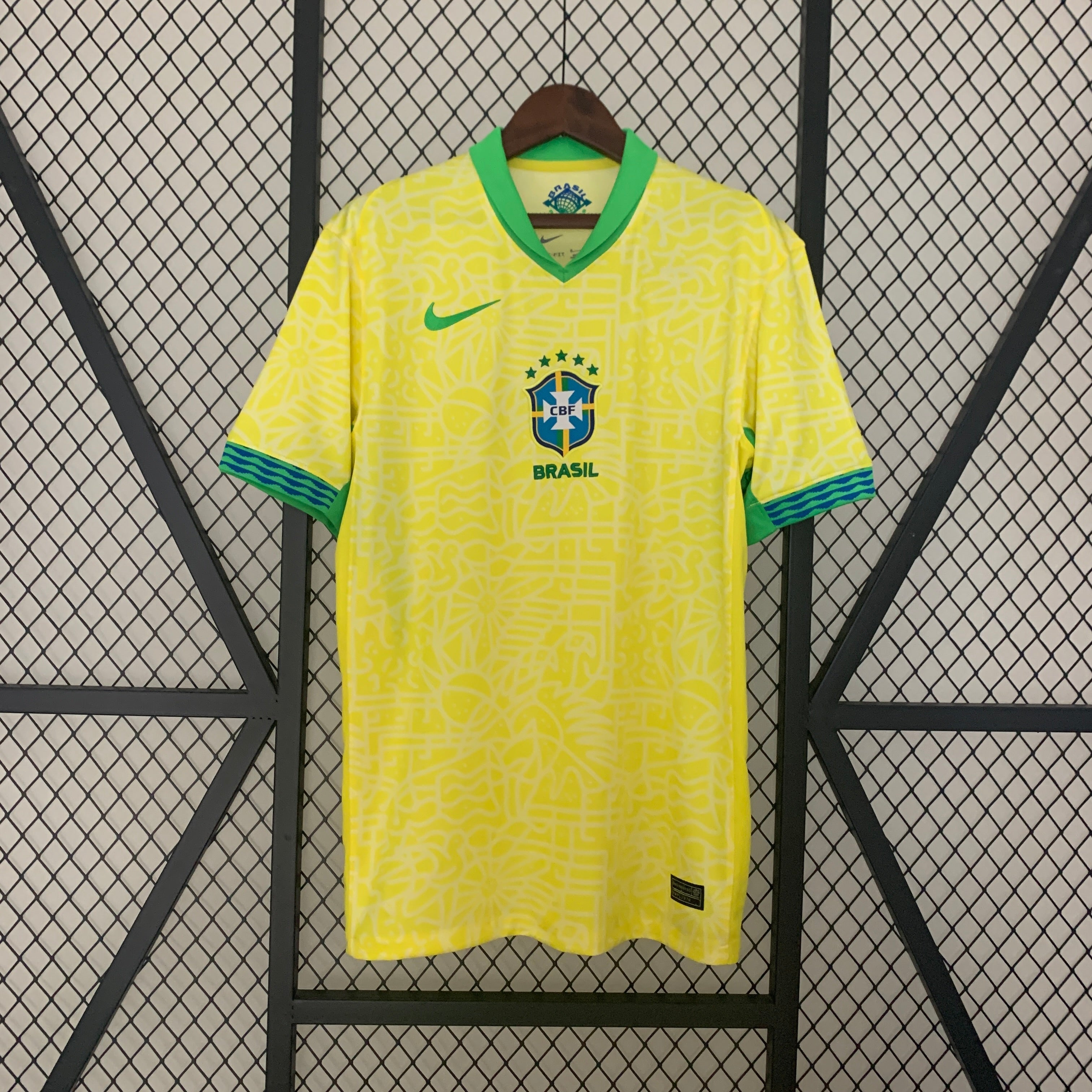 Brazil National Team Home Shirt 2024 (Fan Version) 