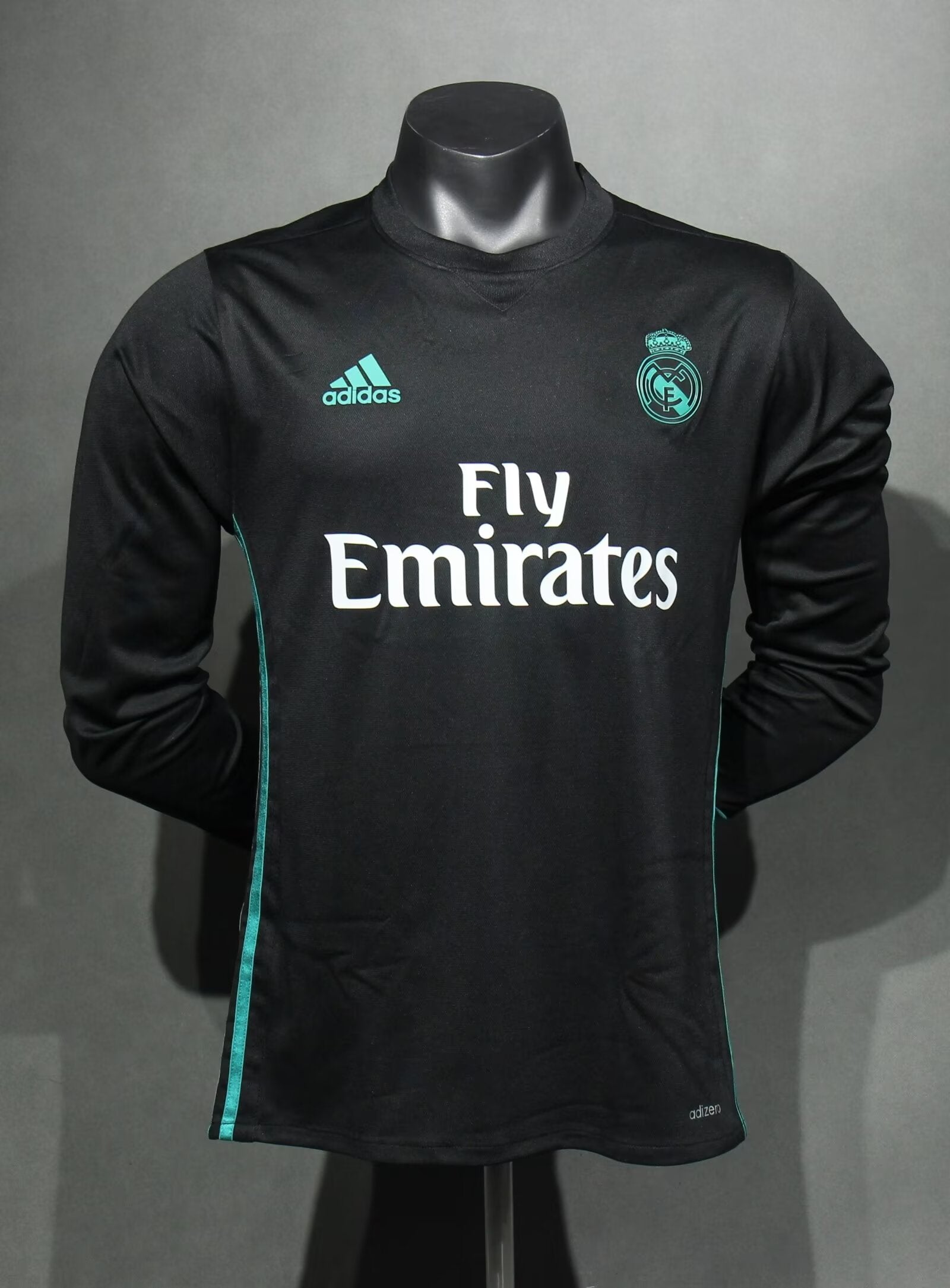 Camisa Real Madrid Away 17/18 (Versão Manga Longa Jogador Retrô)