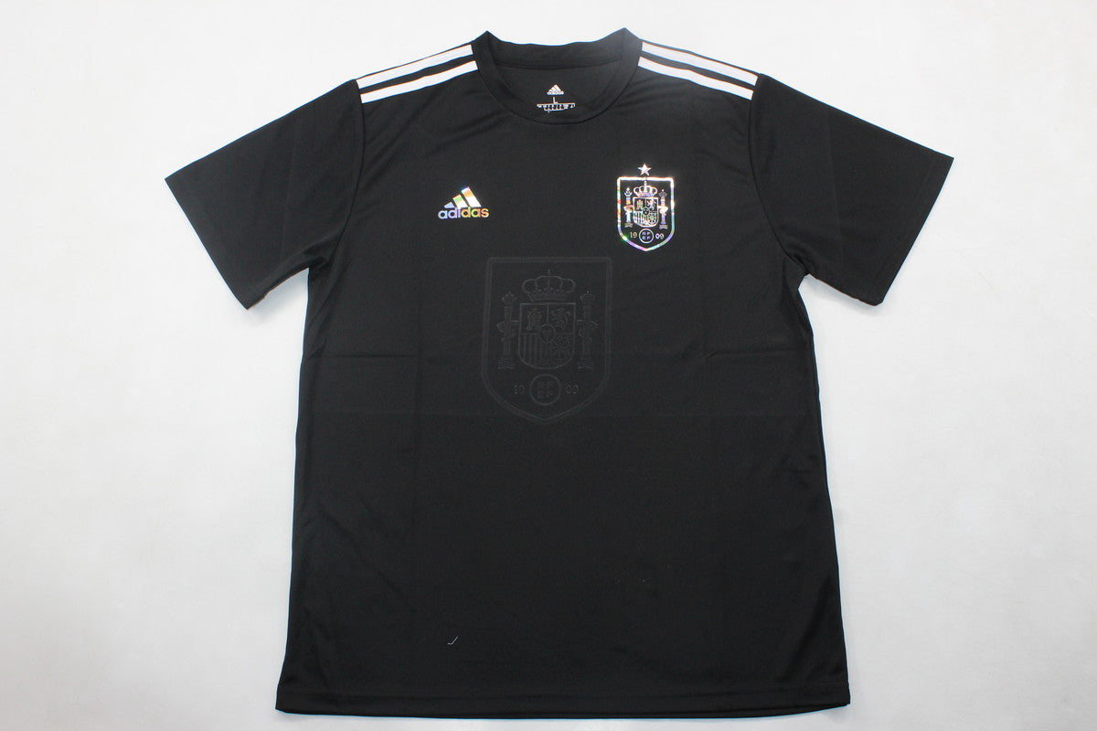 Camisa Seleção da Espanha "Black/Bling Logo" (Versão Torcedor) | EDIÇÃO ESPECIAL