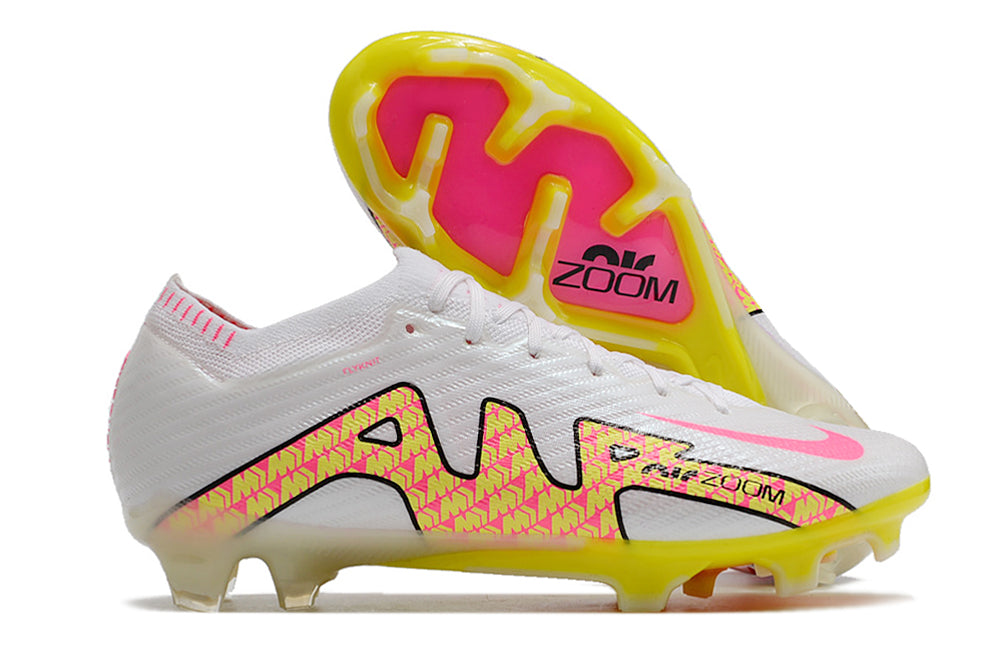 Chuteira de Campo Nike AIR Zoom Mercurial Vapor 15 Elite White/Pink/Yellow | Football Boots