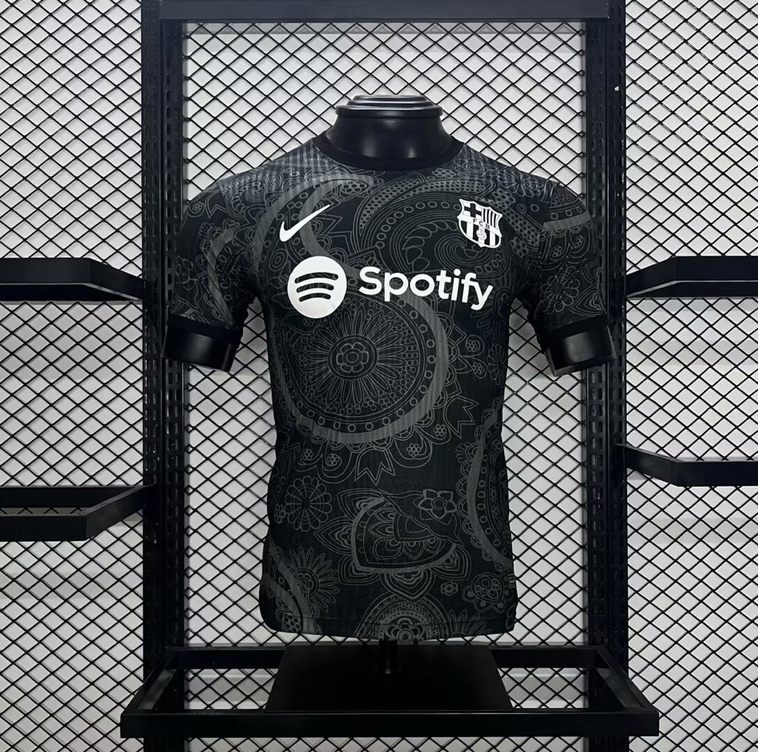 Camisa FC Barcelona "All Black" (Versão Jogador) | EDIÇÃO ESPECIAL