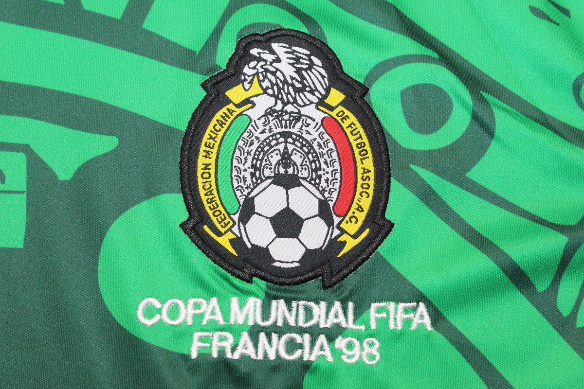 Camisa Seleção do México " 1998 Halloween / Verde" (Versão Retro Torcedor) | EDIÇÃO ESPECIAL