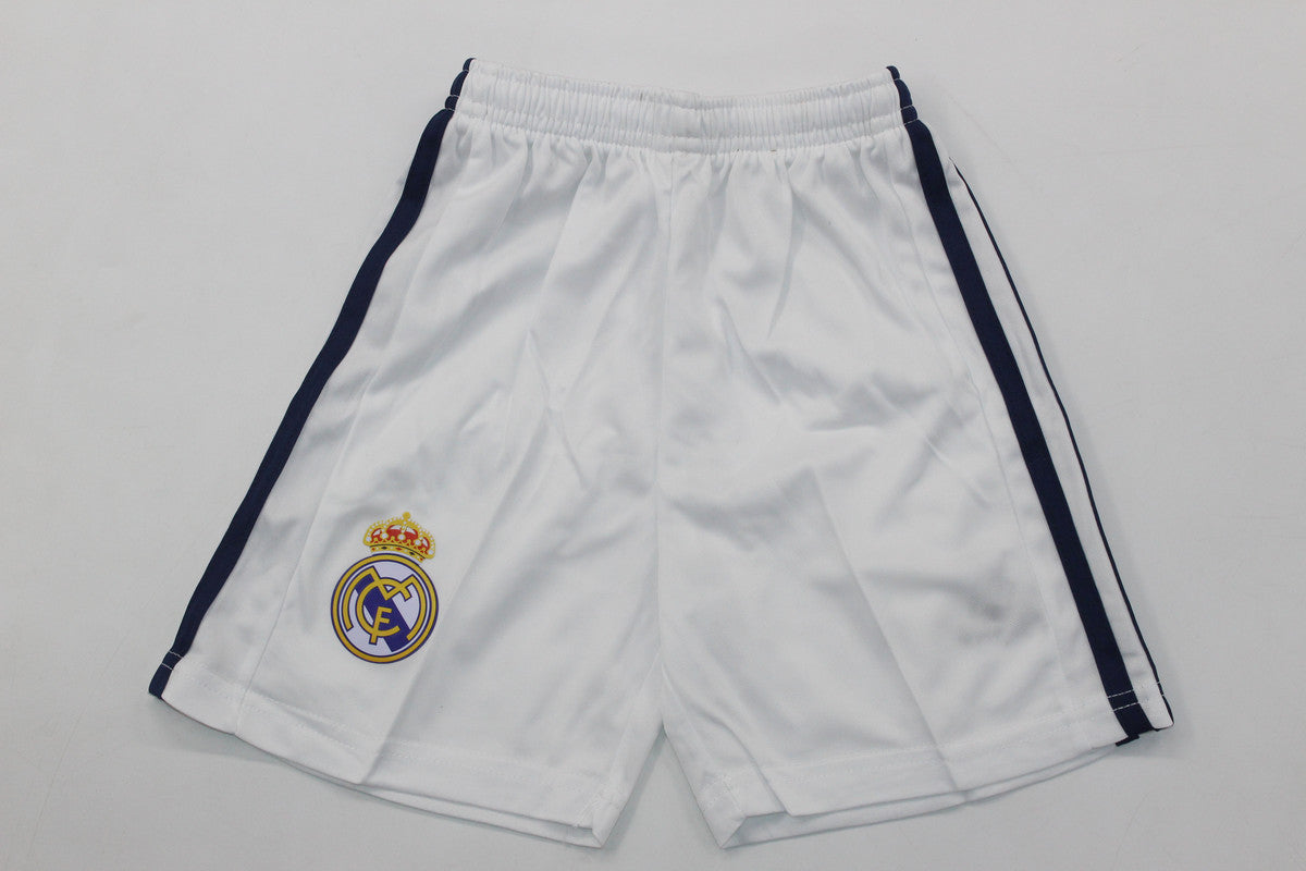 Kit Real Madrid Home 16/17 Conjunto Infantil (Versão Torcedor Retrô)
