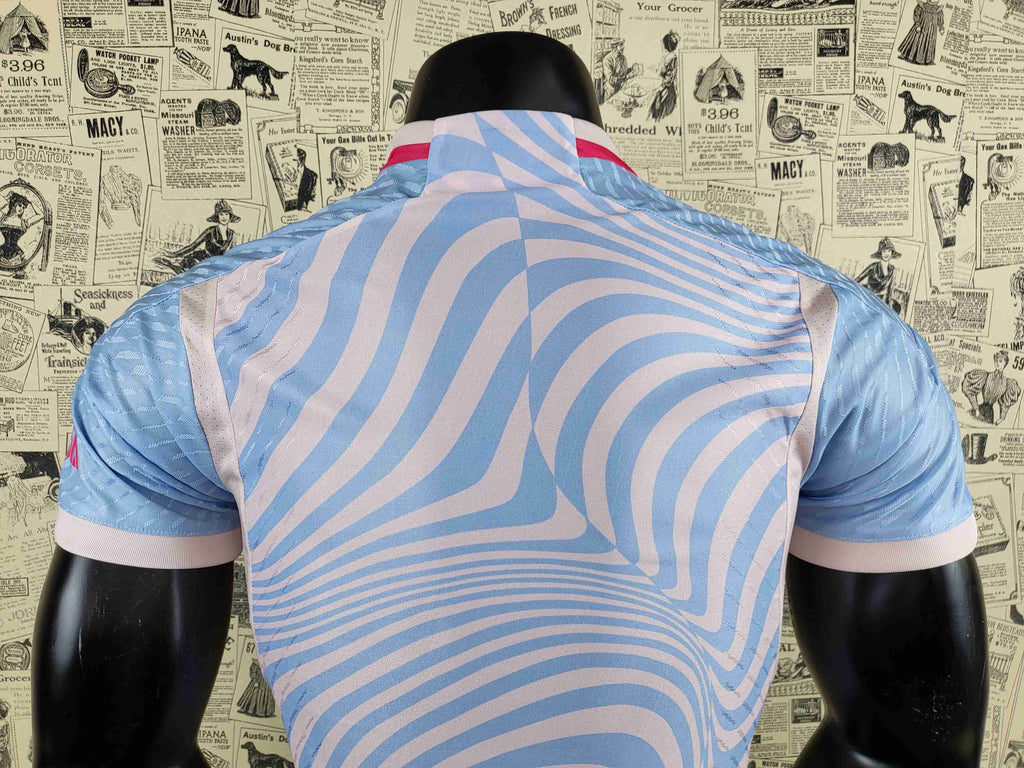 Camisa Arsenal F.C. "Blue Pink" 23/24 (Versão Jogador) | EDIÇÃO ESPECIAL
