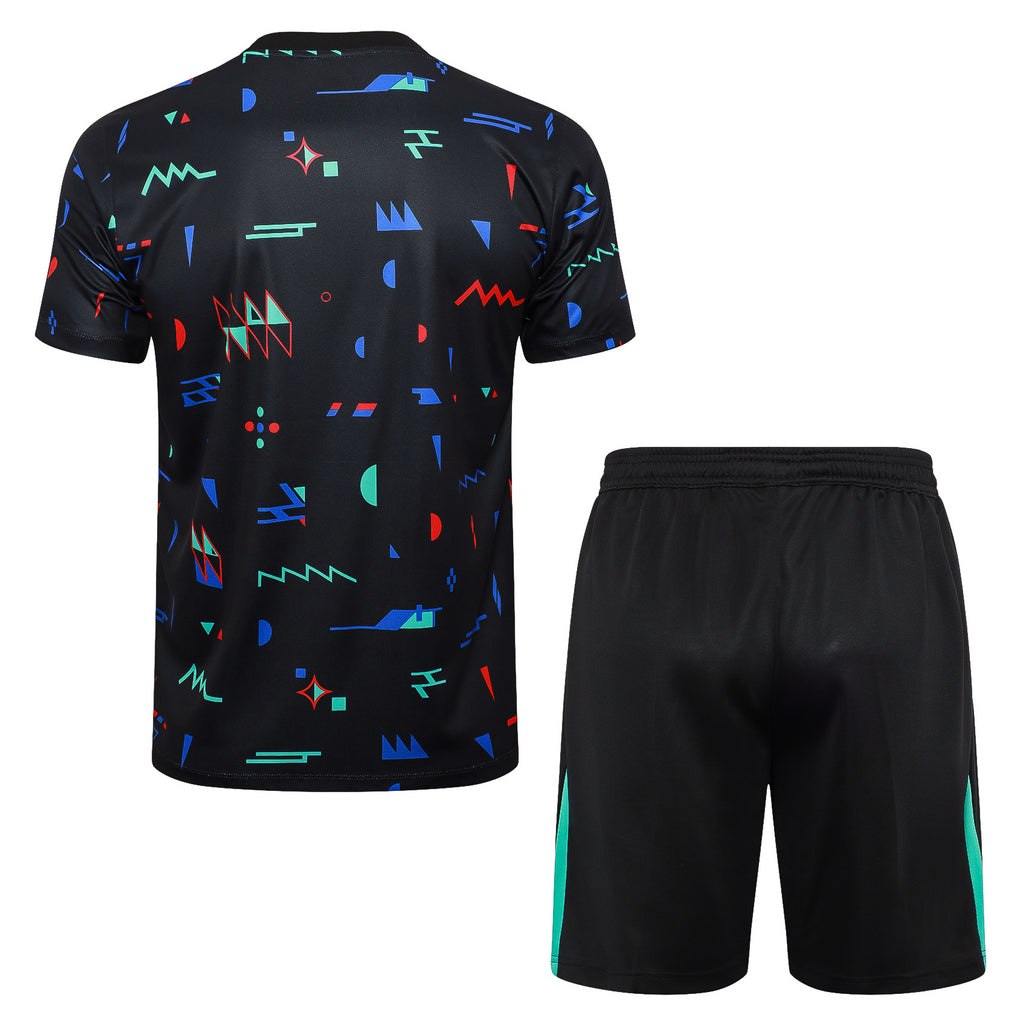 Kit Pre-Treino Seleção Portugal Conjunto Adulto/Infantil (Versão Torcedor)