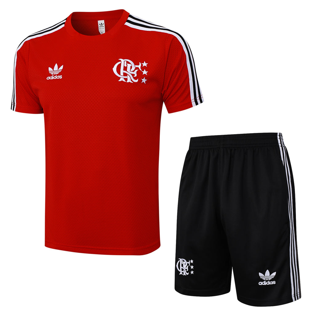 Kit Pre-Treino CR Flamengo Conjunto Adulto/Infantil (Versão Torcedor)