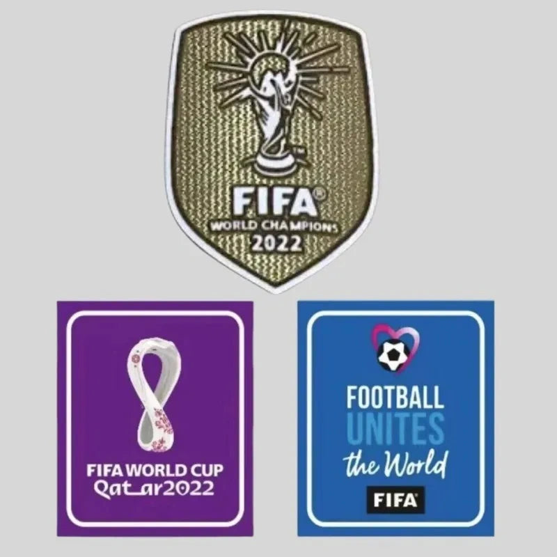 Kit Seleção Argentina Away 2022 Conjunto Infantil (Versão Retrô)