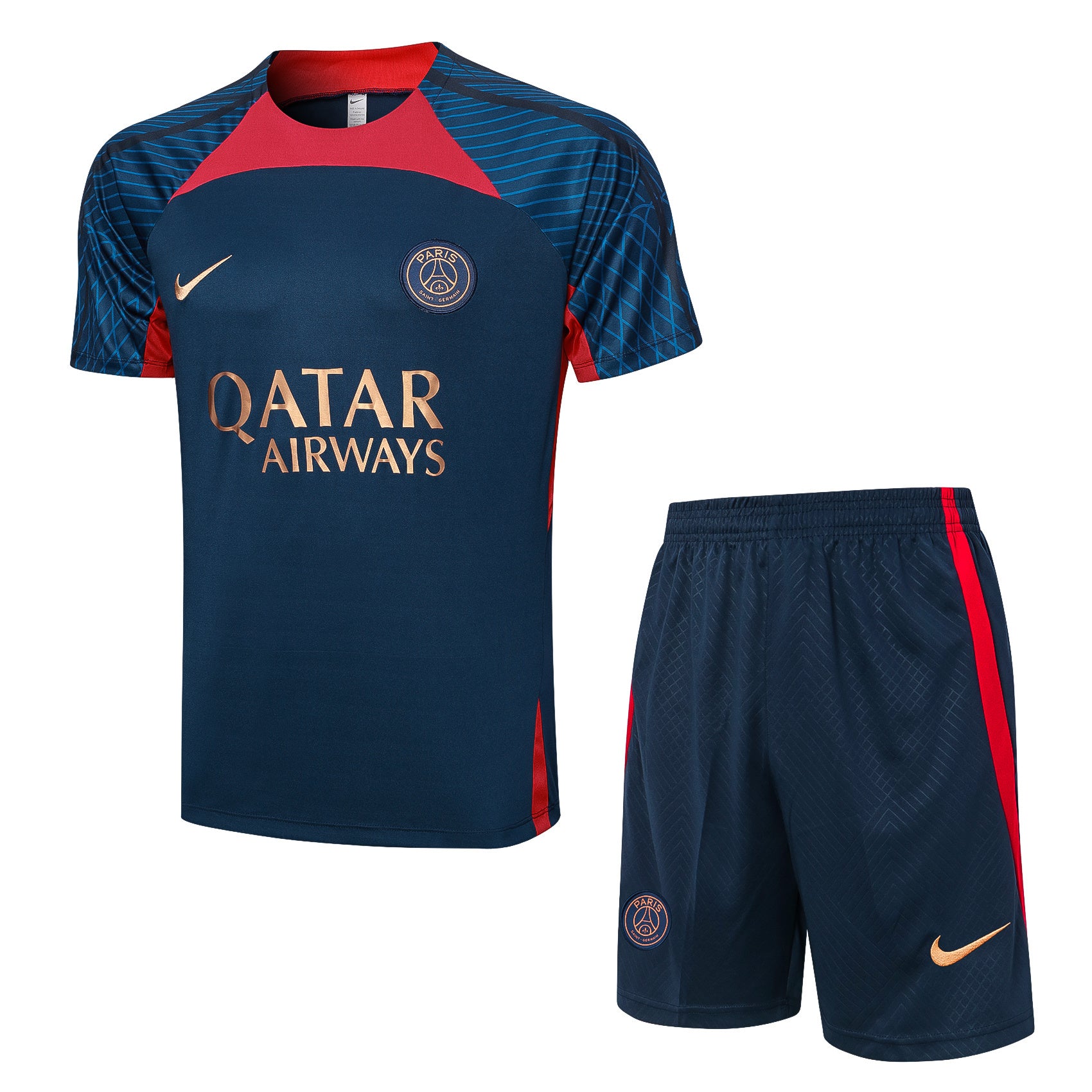 Kit Pre-Treino Paris Saint-Germain F.C. Conjunto Adulto/Infantil (Versão Torcedor)