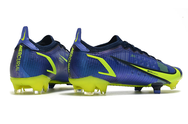 Chuteira de Campo Nike AIR Zoom Mercurial Vapor 14 Elite Azul/ Verde Fluorescente | Football Boots