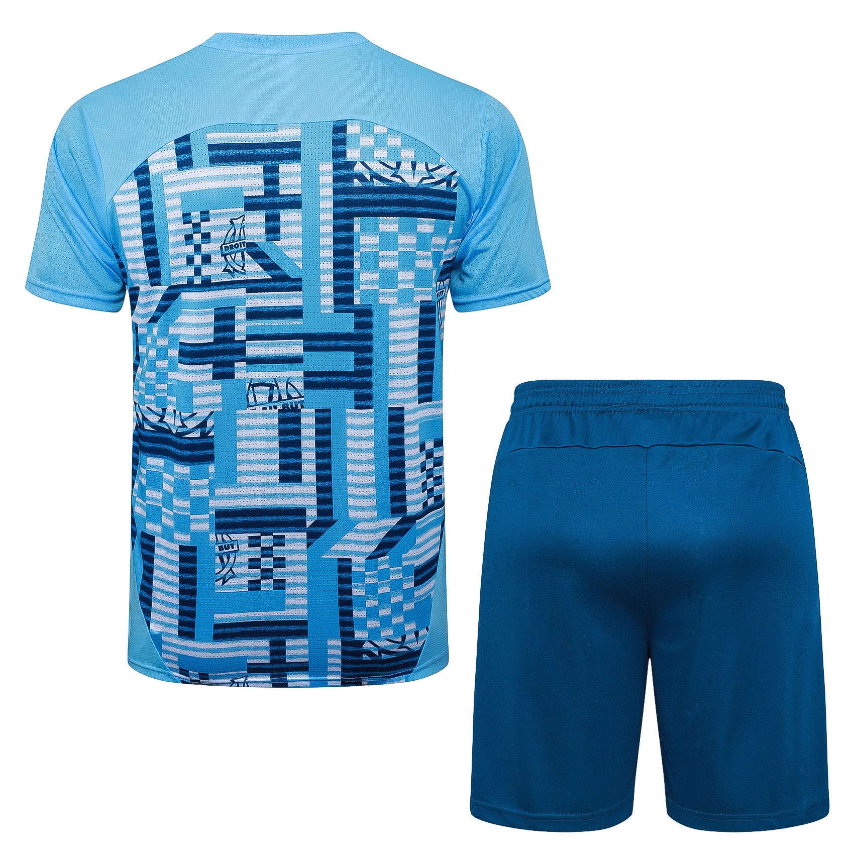 Kit Pre-Treino Olympique de Marseille Conjunto Adulto/Infantil (Versão Torcedor)
