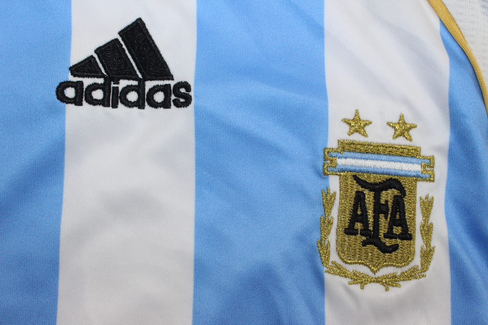 Kit Seleção Argentina Home 2006 Conjunto Infantil (Versão Retrô)