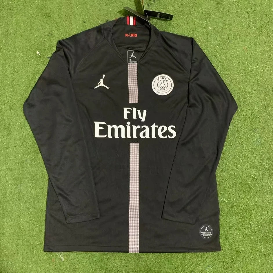 Camisa Paris Saint-Germain Home 18/19 Champions Liga (Versão Manga Longa Retrô)