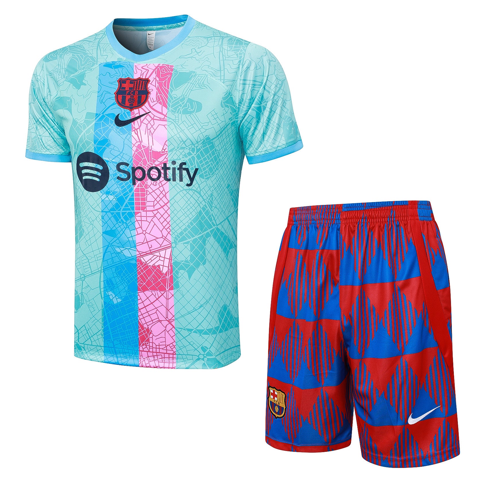 Kit Pre-Treino FC Barcelona Adulto/Infantil (Versão Torcedor)