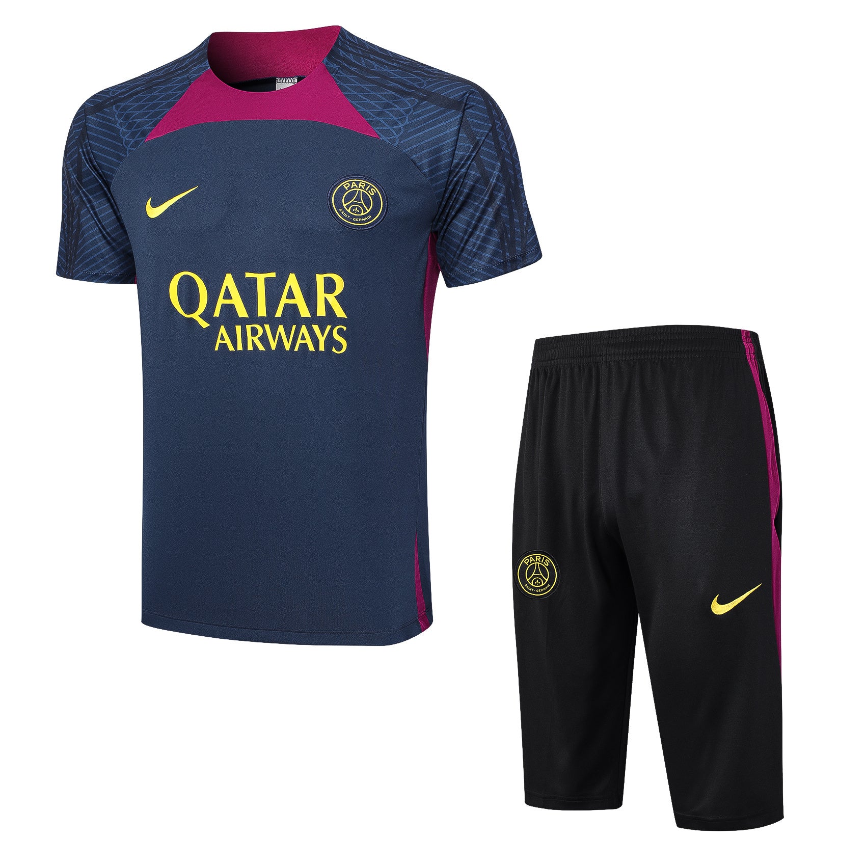 Kit Pre-Treino Paris Saint-Germain F.C. Conjunto Adulto/Infantil (Versão Torcedor)