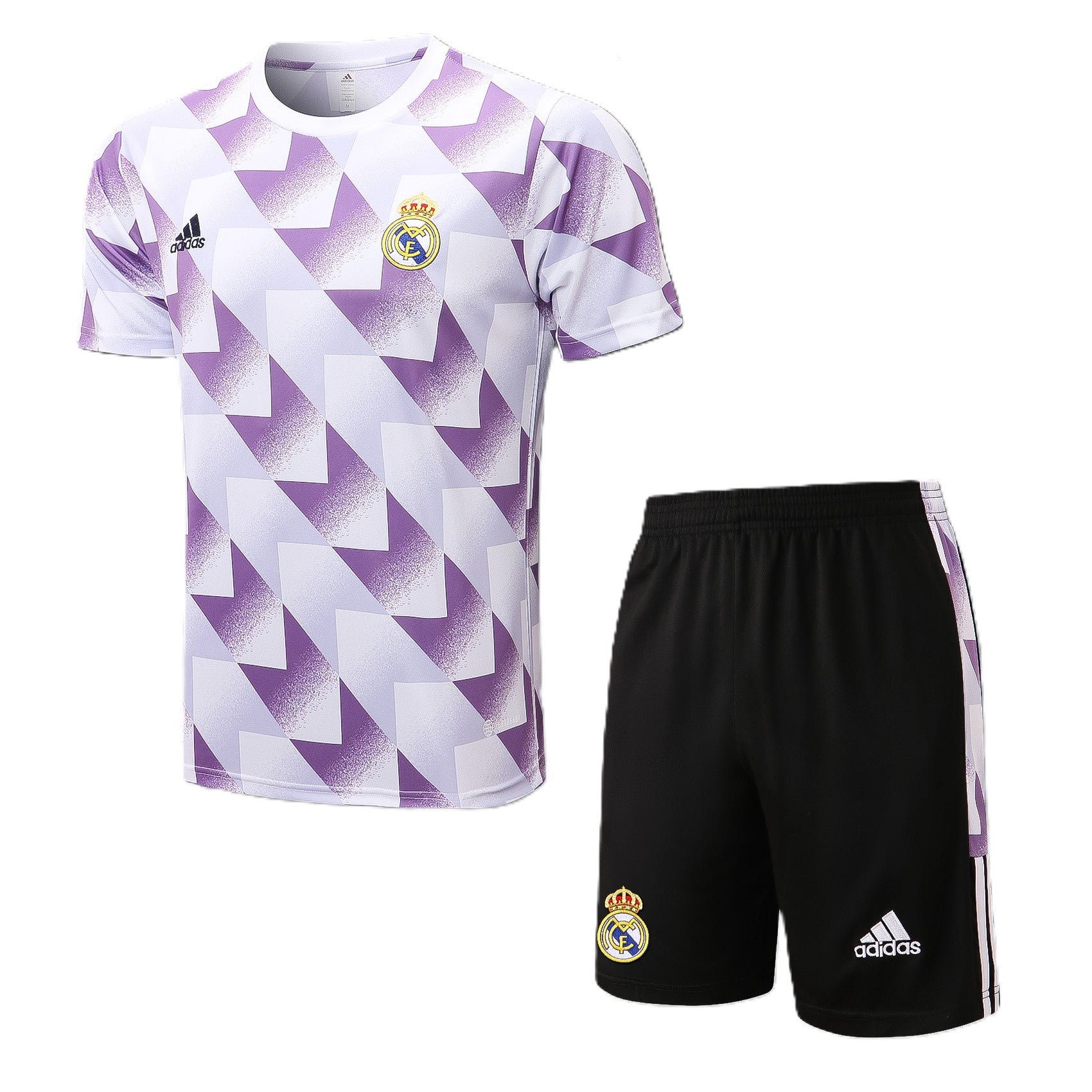 Kit Pre-Treino Real Madrid CF Conjunto Adulto/Infantil (Versão Torcedor)