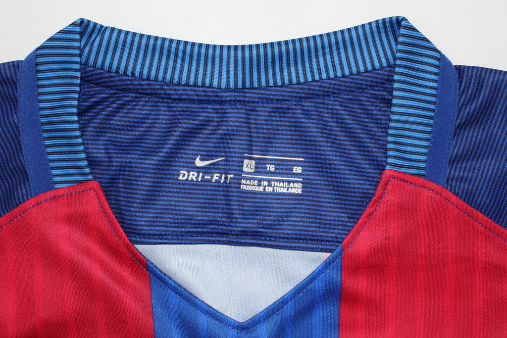 Camisa Barcelona Home 16/17 (Versão Manga Longa Retrô)