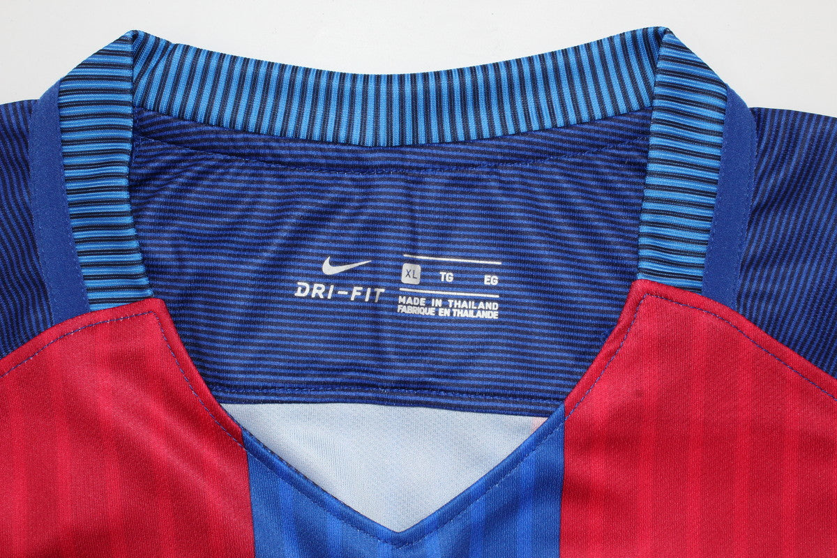 Camisa Barcelona Home 16/17 (Versão Manga Longa Retrô)