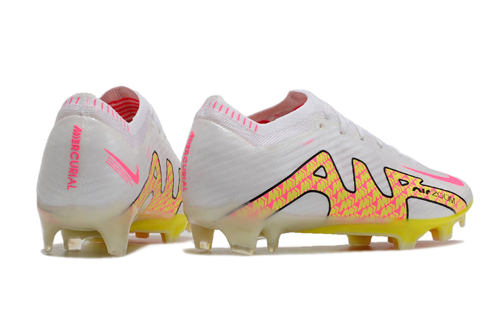 Chuteira de Campo Nike AIR Zoom Mercurial Vapor 15 Elite White/Pink/Yellow | Football Boots