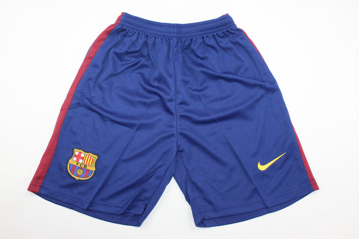 Kit Barcelona Home Conjunto Infantil 12/13 (Versão Retrô)