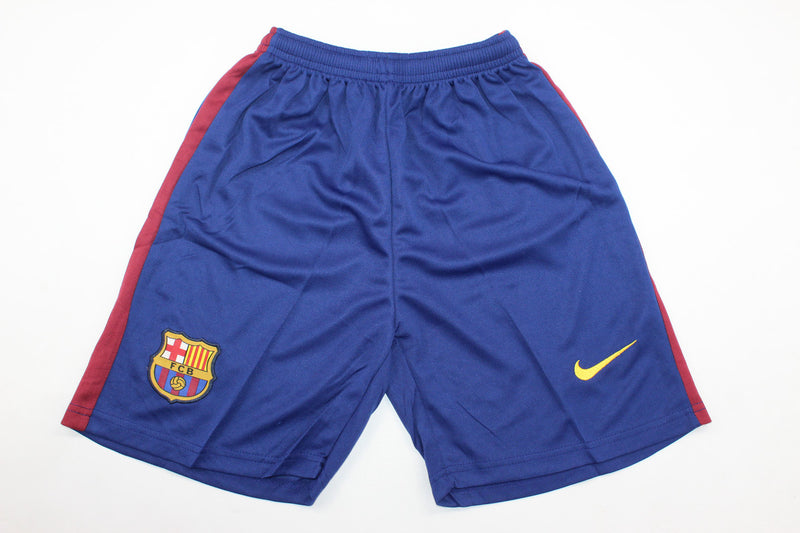 Kit Barcelona Home Conjunto Infantil 12/13 (Versão Retrô)