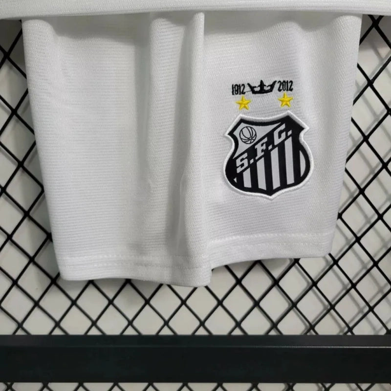 Camisa do Santos Home 2012 Conjunto Infantil (Versão Retrô)