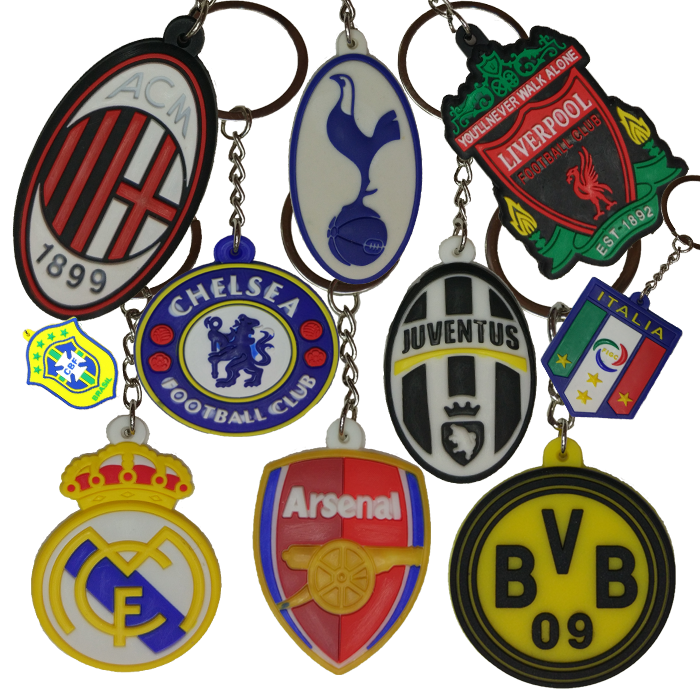 Chaveiro de PVC Clube/Seleção | Acessórios Esportivos (Entregas Acima de 20€)