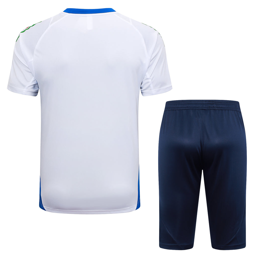 Kit Pre-Treino Seleção Itália Conjunto Adulto/Infantil (Versão Torcedor)