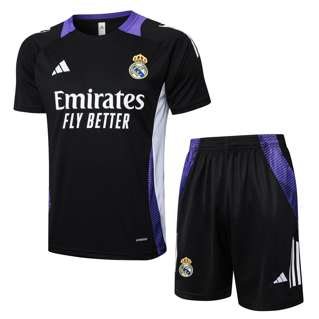 Kit Pre-Treino Real Madrid CF Conjunto Adulto/Infantil (Versão Torcedor)