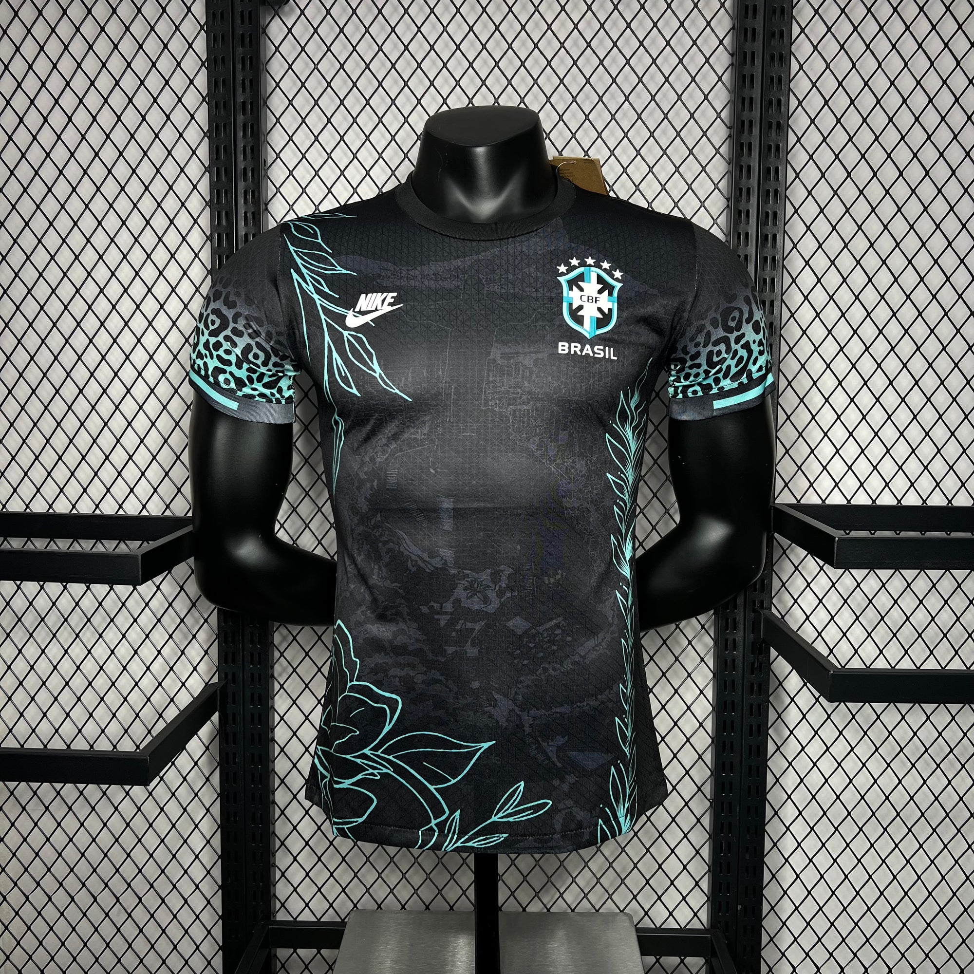 Camisa Seleção Brasileira "Black-Cyan Art" (Versão Jogador) | EDIÇÃO ESPECIAL