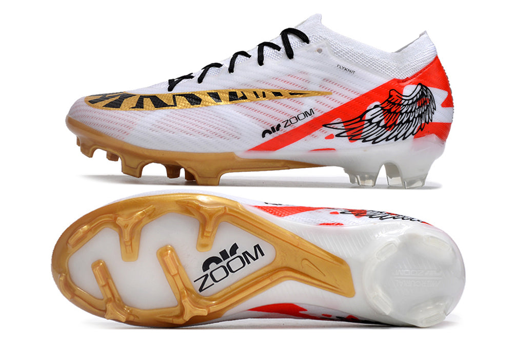 Nike Air Zoom Mercurial Superfly 9 Elite - FG Branco/Dourado | Football Boots