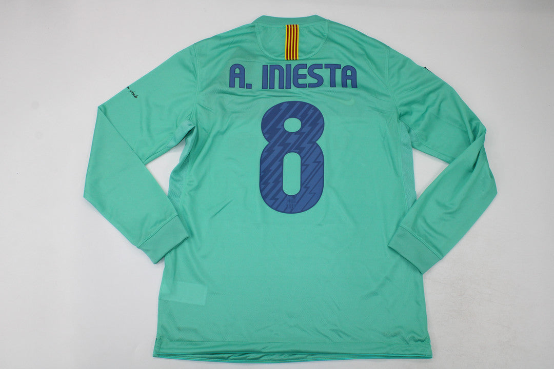 Camisa Barcelona Away 10/11 (Versão Manga Longa Retrô)