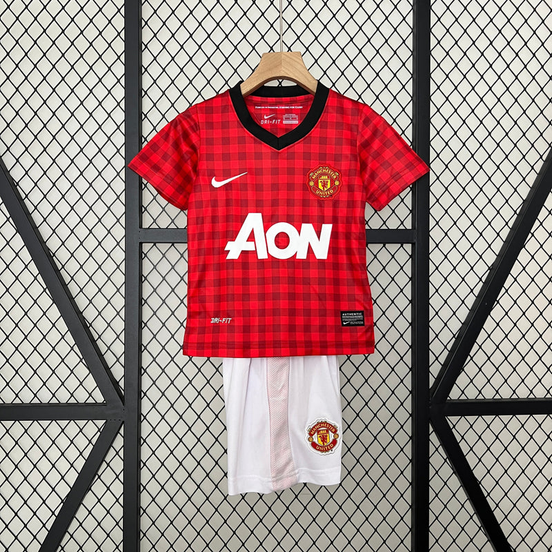 CAMISOLA MANCHESTER UNITED I 12/13 CONJUNTO INFANTIL (RETRO)