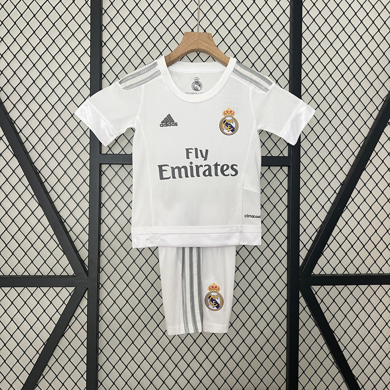 CAMISOLA REAL MADRID I 15/16 CONJUNTO INFANTIL (RETRO)