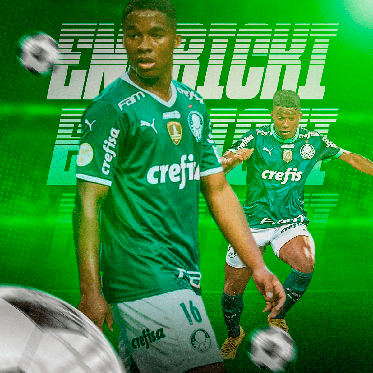 KIT ÍDOLO Endrick | Home Palmeiras 2023 + Patch