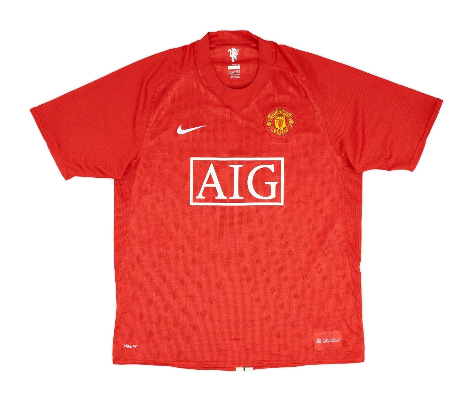 Camisa Manchester United Home 07/09 (Versão Retrô)
