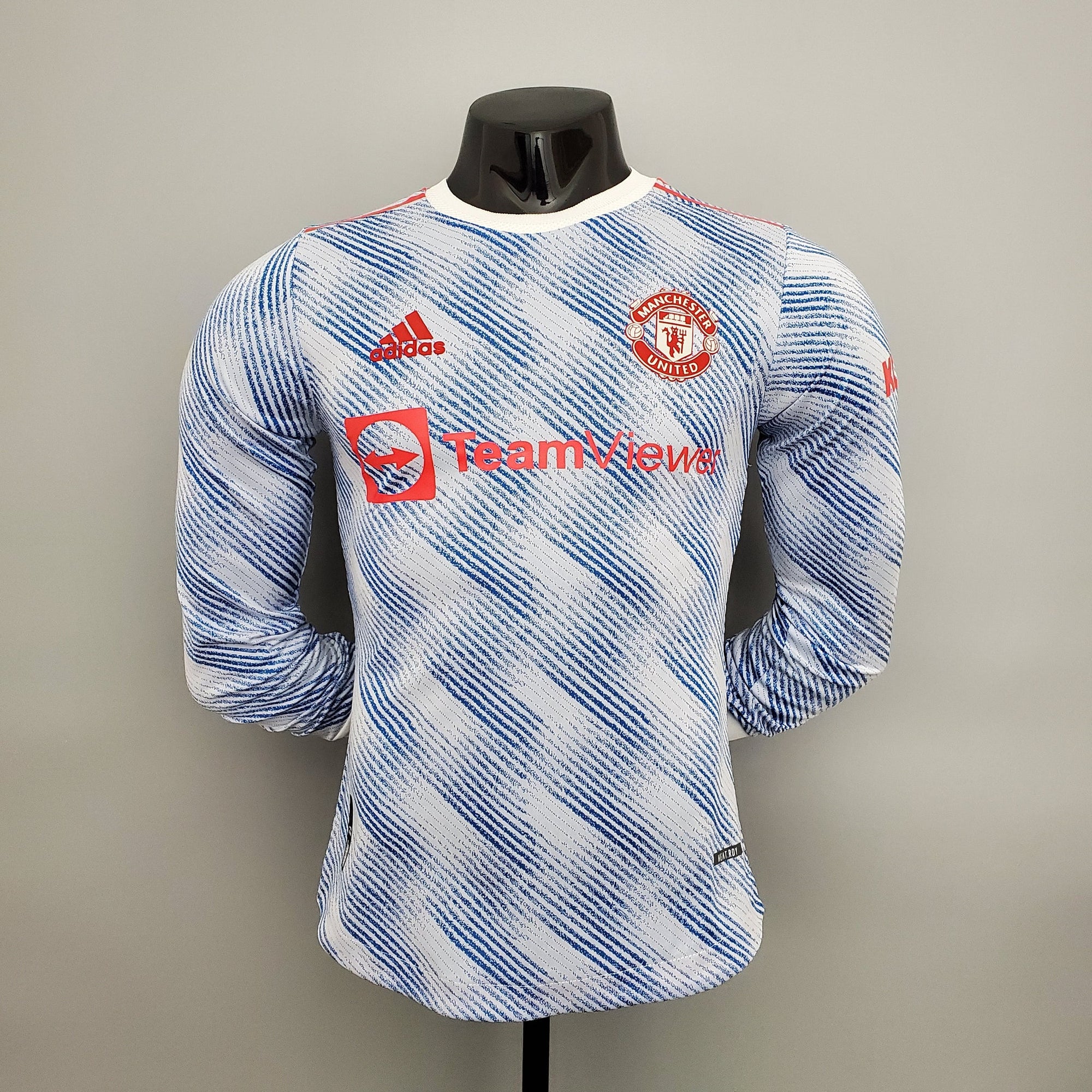 Camisa Manchester United Away 21/22 (Versão Manga Longa Jogador Retrô)