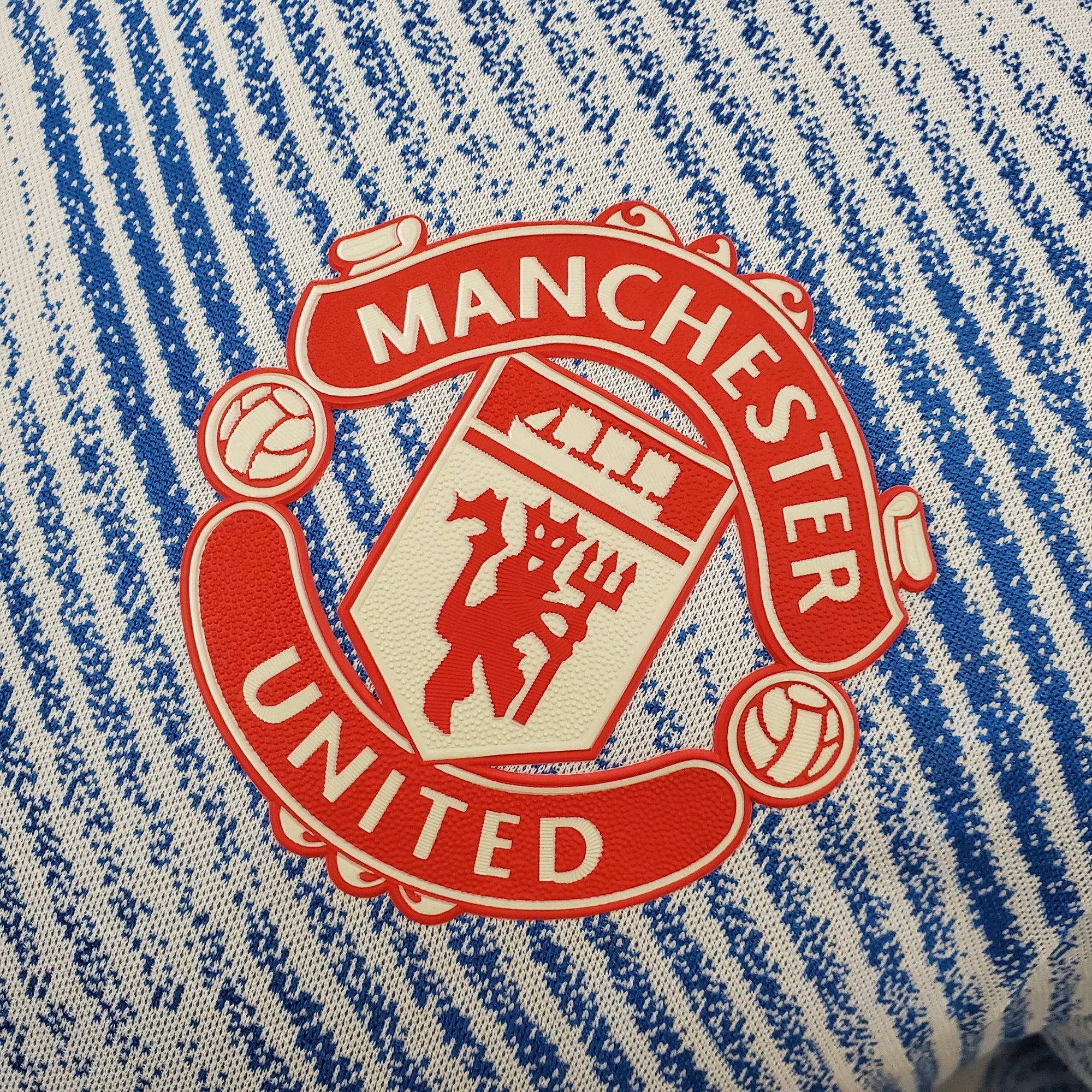 Camisa Manchester United Away 21/22 (Versão Manga Longa Jogador Retrô)