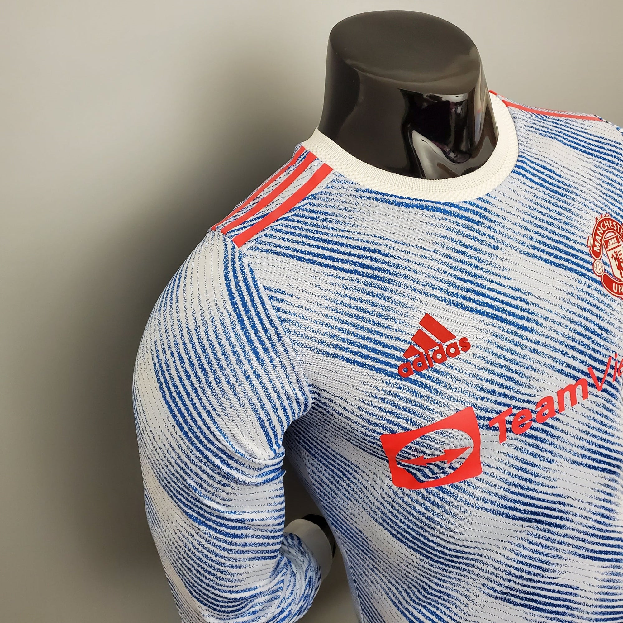 Camisa Manchester United Away 21/22 (Versão Manga Longa Jogador Retrô)