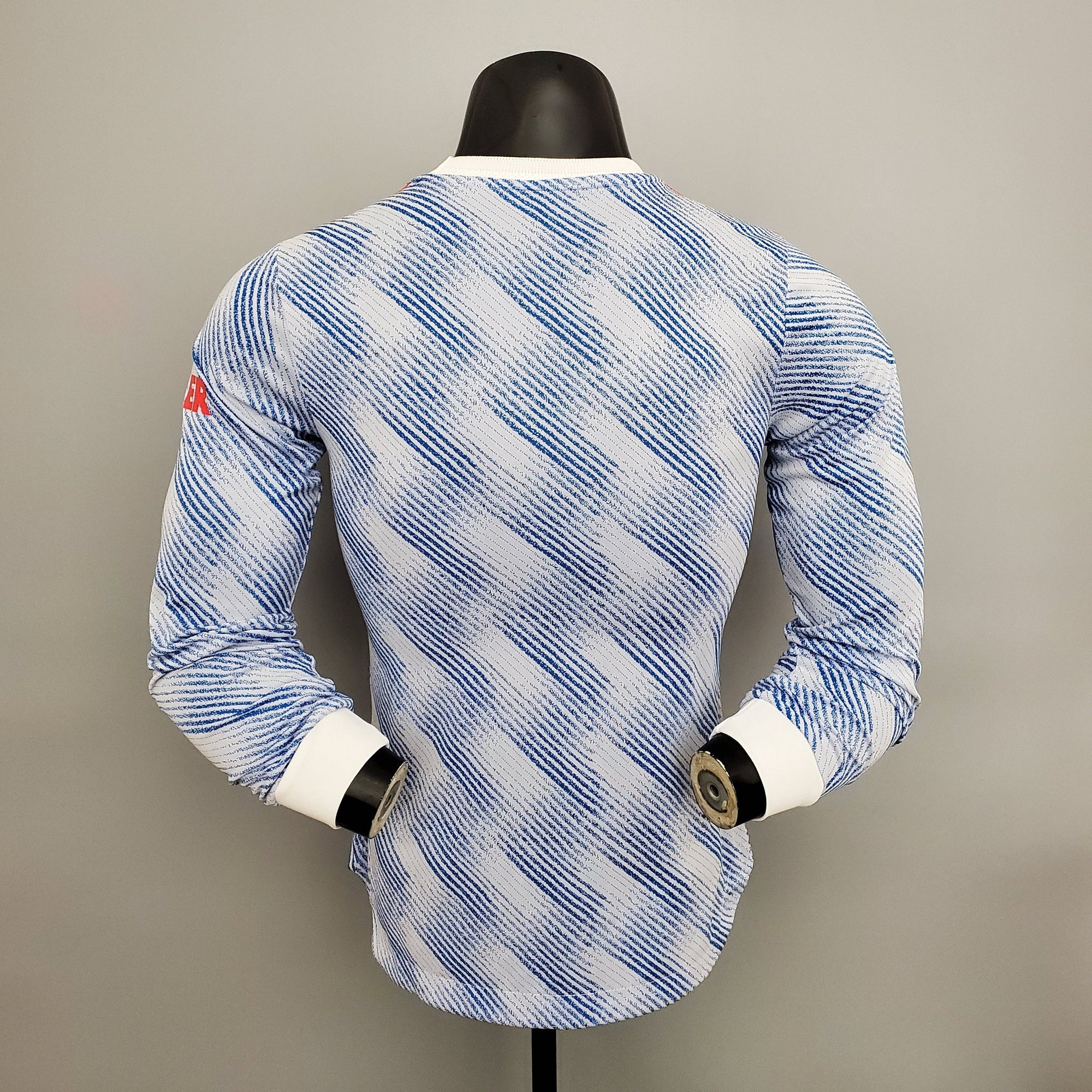 Camisa Manchester United Away 21/22 (Versão Manga Longa Jogador Retrô)