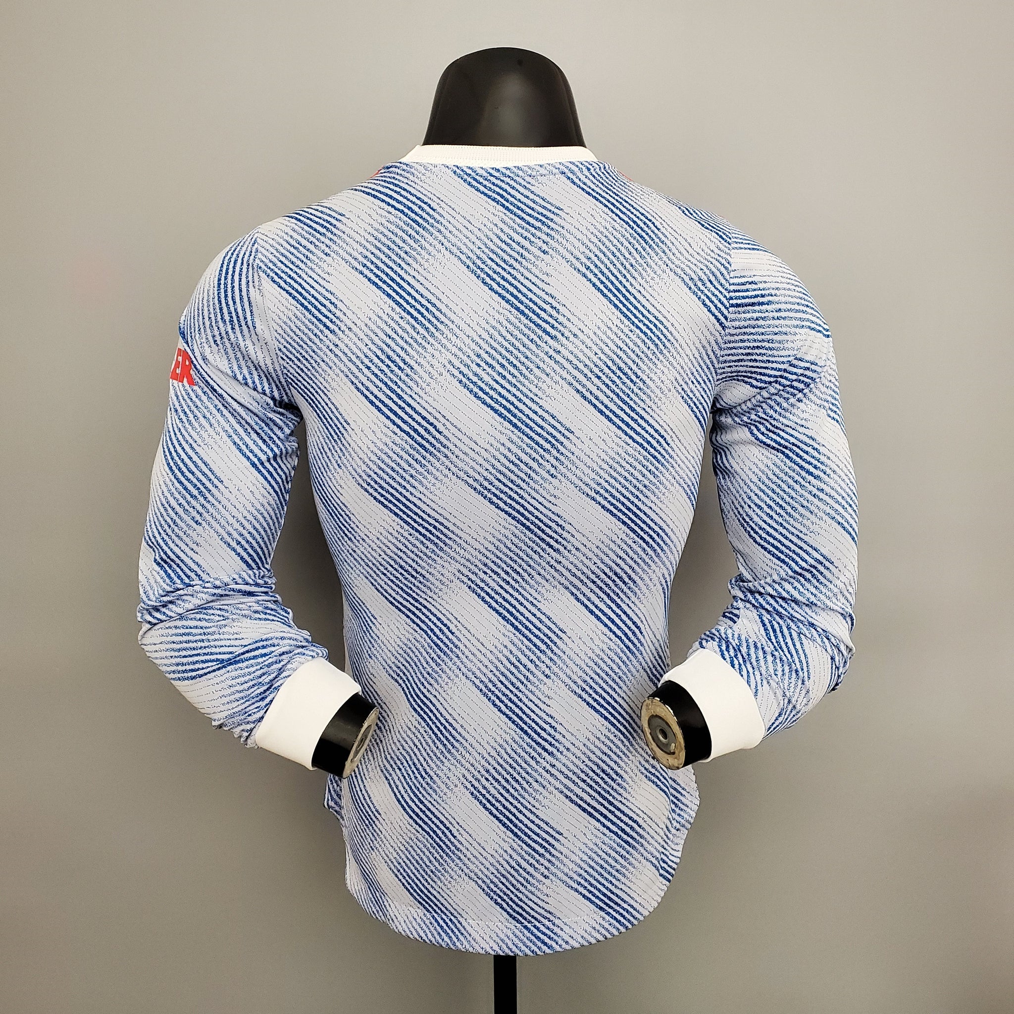 Camisa Manchester United Away 21/22 (Versão Manga Longa Jogador Retrô)